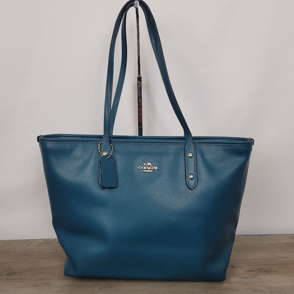 Coach Handbags - LAST PRICE DROP BEFORE RELISTING Coach City Top Zip Tote Blue
